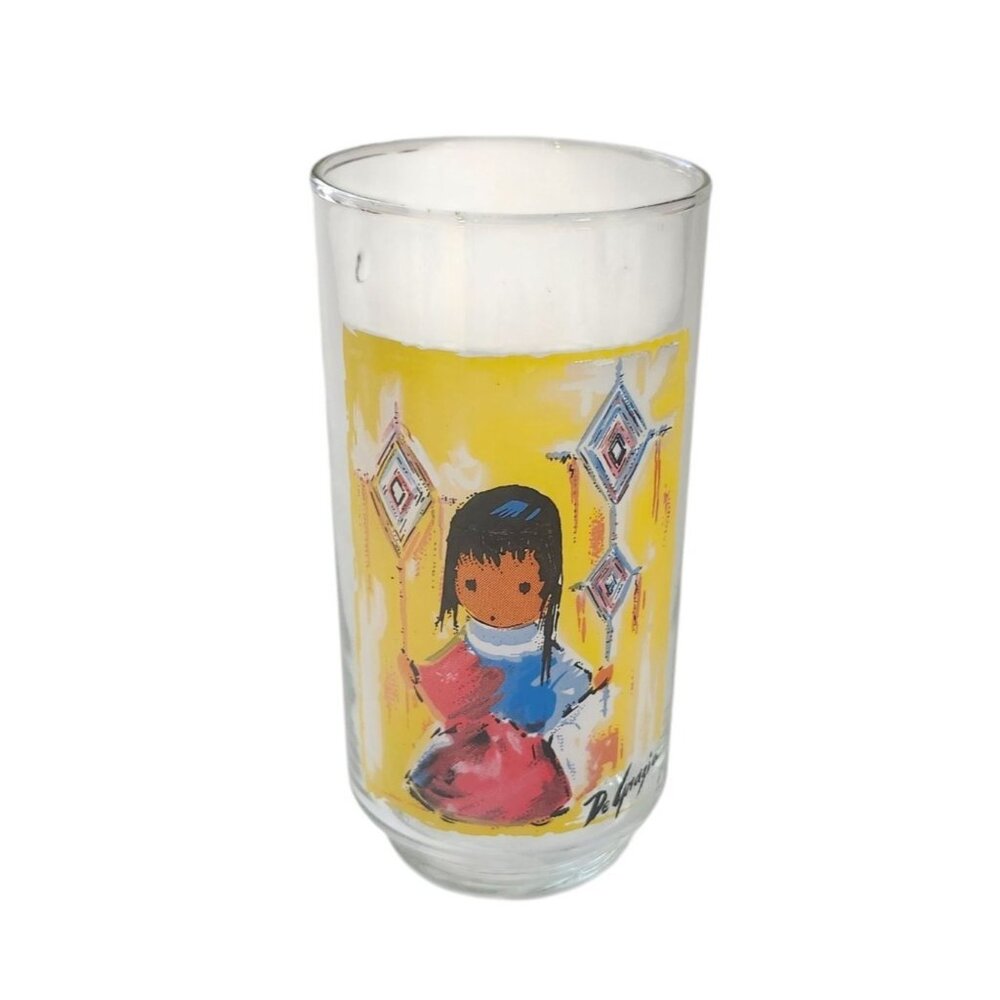 Art Glass Tumbler Heavenly Blessings 16oz Ted De Grazia